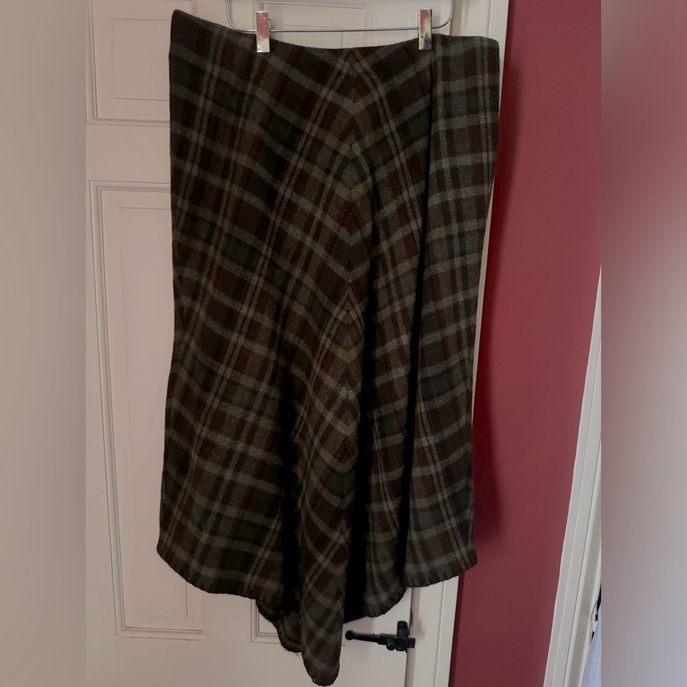 Ralph Lauren wool maxi skirt plaid